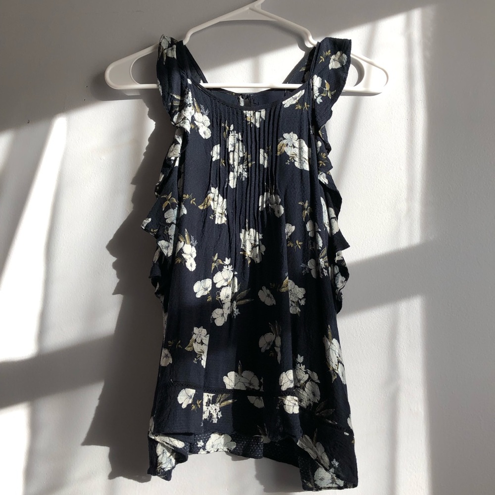abercrombie & fitch floral tank top